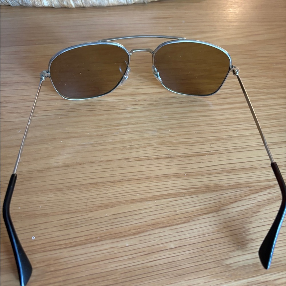 Vintage Silver and Brown Men's Glasses